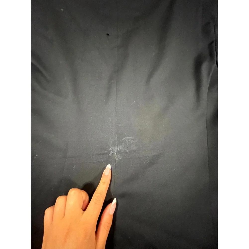 VTG Giorgio Armani Blazer Jacket Mens Black Notch Lapel Single Breasted Formal